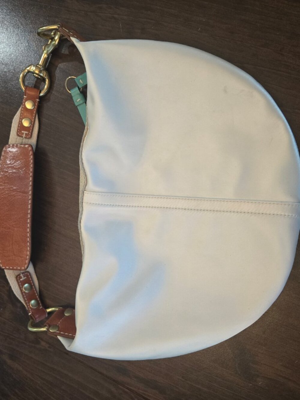 Coach Hampton Ivory Satin Hobo Bag Used; see photos for condition - Picture 10 of 16